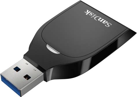 Best Buy: SanDisk USB 3.0 SD UHS-I Card Reader Black SDDR-C531-ANANN