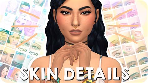 Sims 4 cc maxis match default skin - aaret