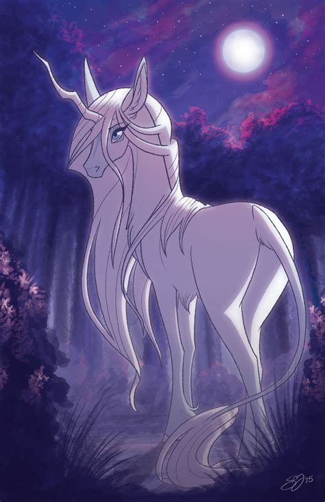 The Last Unicorn by probablyfakeblonde on DeviantArt- Not mine. But it's so beautiful ...