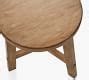Rustic Farmhouse Round Side Table | Pottery Barn