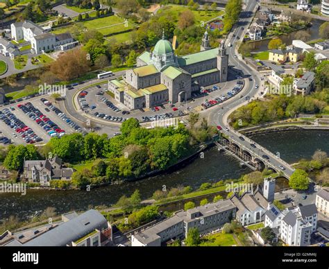 Aerial view, Galway Cathedral, Galway cathedral, Galway, Galway, COUNTY CLARE, Galway, Ireland ...