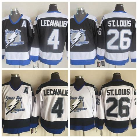 2019 Mens Tampa Bay Lightning Hockey Jerseys 26 Martin St. Louis 4 ...