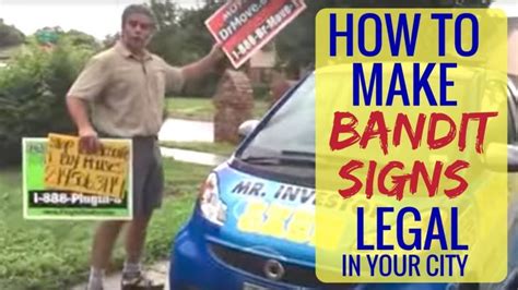 BANDIT SIGN: How to make bandit signs legal in your city | Real Estate, Entrepreneurship ...