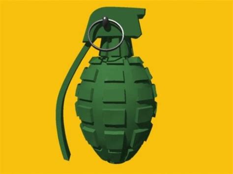 Hand Grenade Explosion, Grenade 3D Model - .3ds - 123Free3DModels