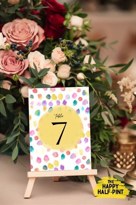 Event Table Numbers Printable Cards - Etsy