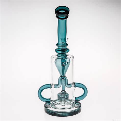 2020 Recycler Oil Rig Glass Bong With Quartz Banger Or Bowl Bongs Cyclone Percolator Dab Rigs ...