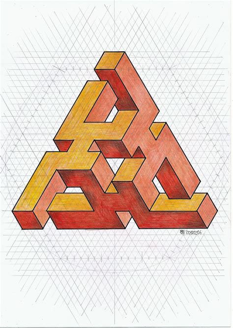 #impossible #isometric #penrose #triangle #oscarreutersvärd #escher # ...