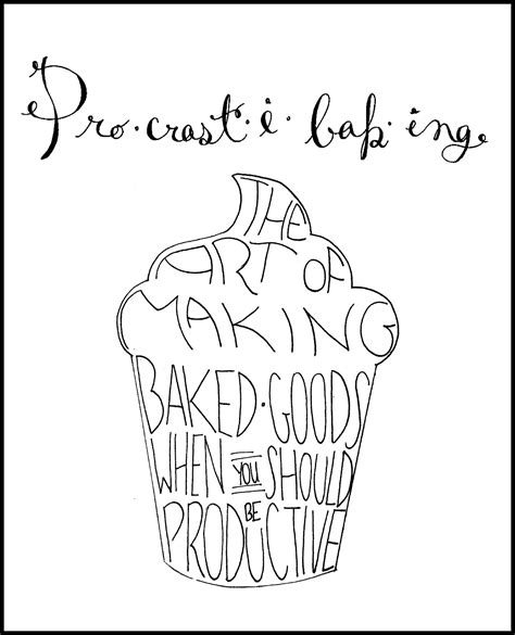 All Paths Lead to Wonderland: "Procrastibaking" Print + Adventures in ...