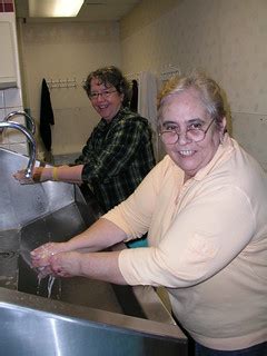 Grandmas washing up before entering the NICU | Everyone's ha… | Flickr