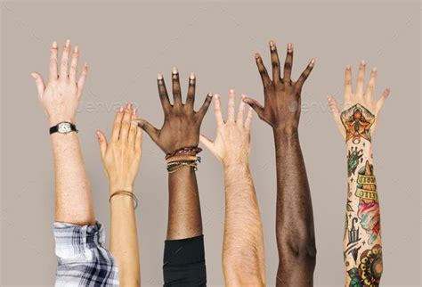 Diversity hands raised up gesture | Black lives matter art, Unity photography, Diversity