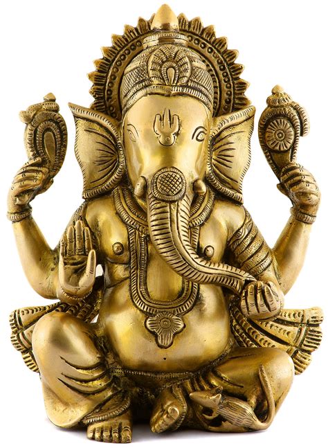 Lord Ganesha Enjoying Modak