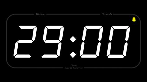 29 MINUTE - TIMER & ALARM - Full HD - COUNTDOWN - YouTube