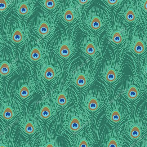 Peacock feather seamless pattern Stock Vector Image by ©moibalkon #125719458