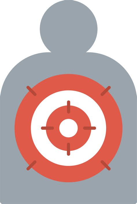 Shooting Target Flat Icon 10085678 Vector Art at Vecteezy