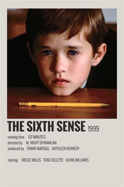 The Sixth Sense by Maja | Movie posters minimalist, Indie movie posters, Movie posters vintage