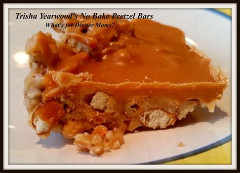 Trisha Yearwood’s No Bake Pretzel Bars (plus a variation) | Tricia yearwood recipes, Trisha ...