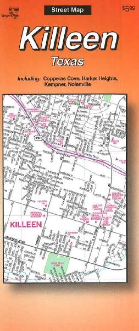 Killeen, Texas by The Seeger Map Company Inc | Company inc, Map, Killeen texas