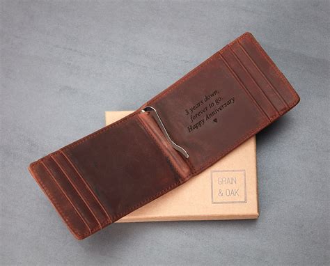 Men's Leather Slim Wallet + Money Clip – Grain+Oak