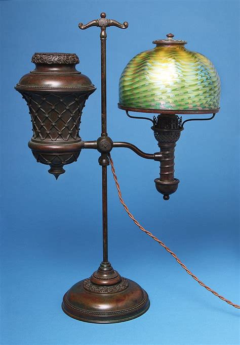 tiffany-student-lamp | Philip Chasen Antiques | Lamp, Tiffany style lamp, Glass lamp