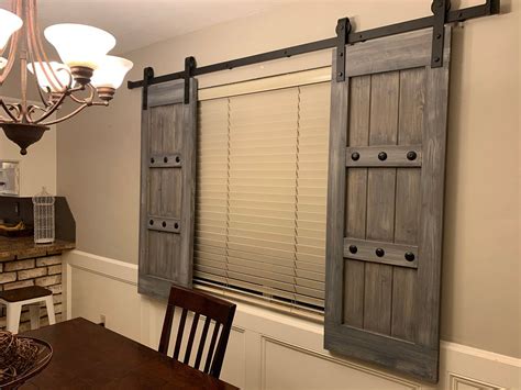 30+ Barn Door Window Covering – ZYHOMY