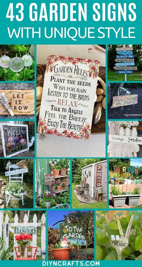 43 DIY Garden Signs to Beautify and Decorate Your Garden in 2020 | Garden signs, Diy garden ...