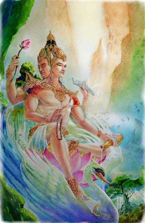 Brahma the Creator #hindu #art | Индийские божества, Индийское искусство, Искусство