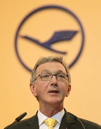 Wolfgang Mayrhuber Ceo Lufthansa Speaks Airlines Editorial Stock Photo ...