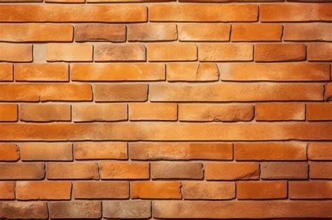 Premium AI Image | Orange and White Brick Wall Texture Background