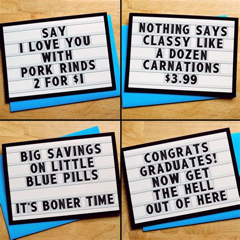 I liked this design on #Fab. Marquee Occasion Cards Set Of 6 | Witty words, Like i love you ...