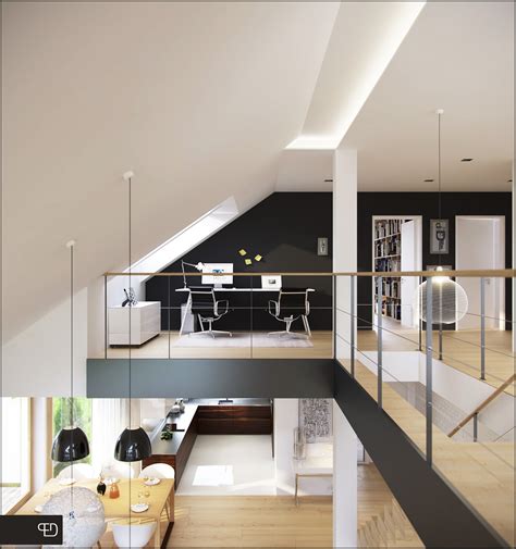 Mezzanine home office | Interior Design Ideas