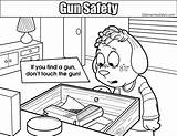 Dont Touch Gun • Coloring Safety sketch template