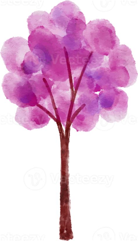 Watercolor Tree Illustration 12520802 PNG