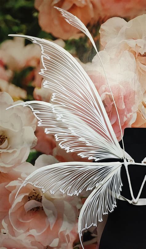 White Fairy Wings Transparent Fairy Wings Wedding Fairy - Etsy