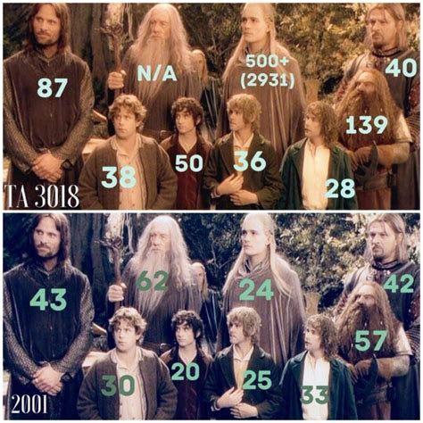 their ages : lordoftherings | Lord of the rings, Lotr, The hobbit