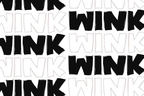 Wink - A Bold Handwritten Font | Wink, All caps font, Handwritten fonts