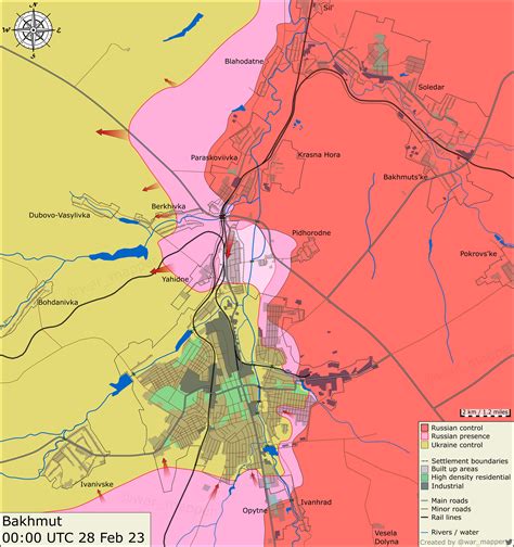 War Mapper on Twitter: "A close-up map of the approximate situation ...