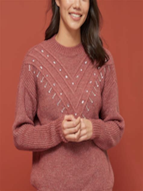 Buy Next Women Rose Pink Solid Sweater - Sweaters for Women 10908534 | Myntra