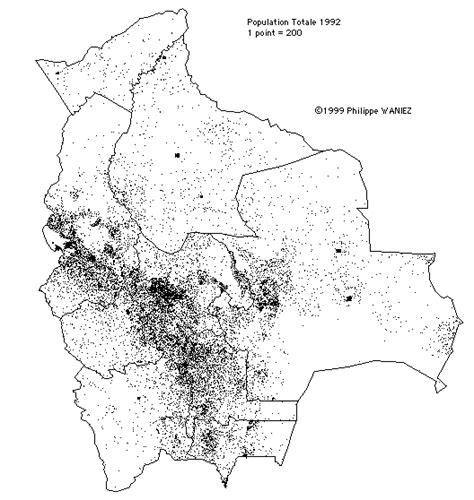 Bolivie - densité • Map • PopulationData.net