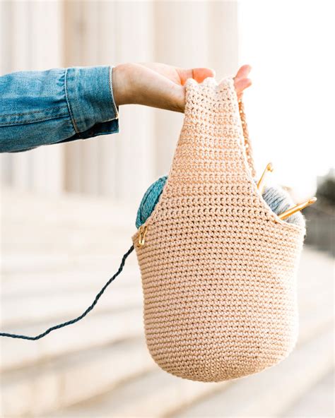 Easy Project Bag + Yarn Basket – Free Crochet Pattern + Video – OBSiGeN