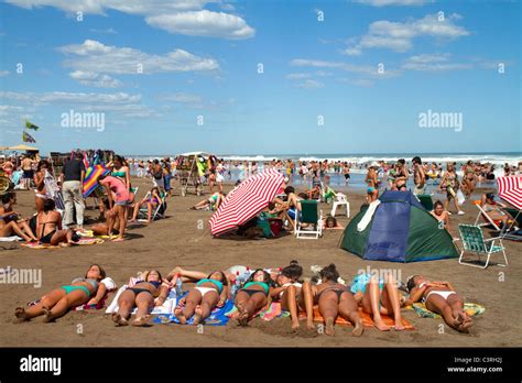 Beach scene at Miramar, Argentina Stock Photo: 36783002 - Alamy