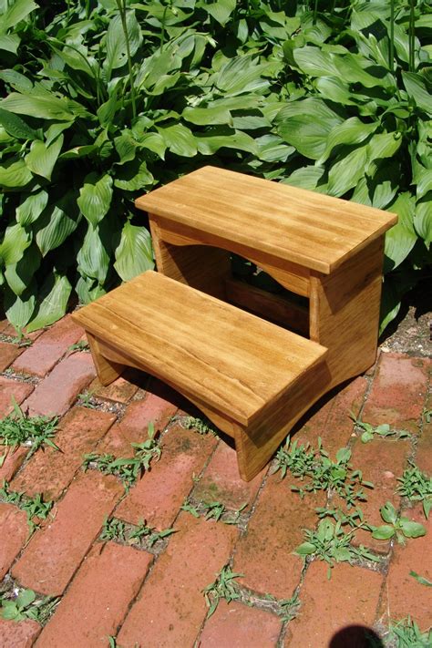 Handcrafted Heavy Duty Step Stool Wooden Kitchen Bedside | Etsy