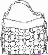 How To Draw fashion Illustration handbags  A Coach Handbag sketch template