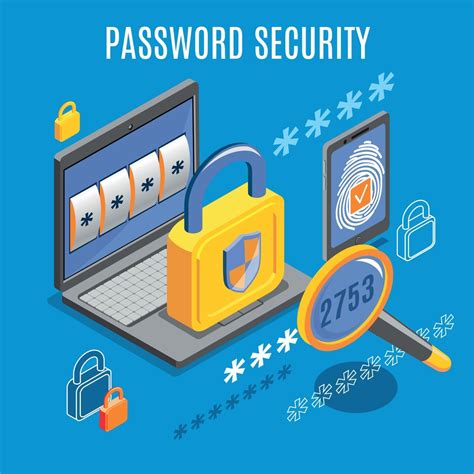 Password Security Isometric Background Vector Illustration 2391525 Vector Art at Vecteezy