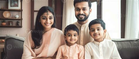 Realistic Portrait of Happy Indian Family Together During Ceremony, . 24075735 Stock Photo at ...