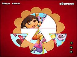 Dora The Explorer - Round Puzzle Game - Play online at Y8.com