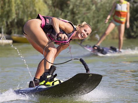 Free Images : woman, summer, paddle, extreme sport, wakeboarding ...