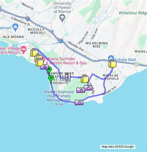 Waikiki Trolley Green Line Route - Google My Maps