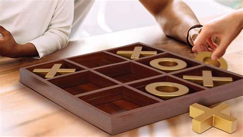 Large Wooden Tic-Tac-Toe Board Game - Cool Things to Buy 247