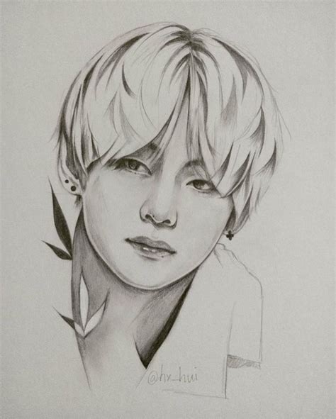 Easy Drawing Bts V Bts Drawings Kpop Drawings Drawings | Images and Photos finder