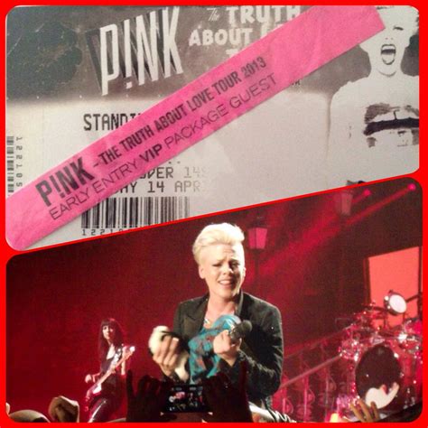 V.I.P. P!NK the truth about love tour - 14-04-13 | Tours, Singer, Truth